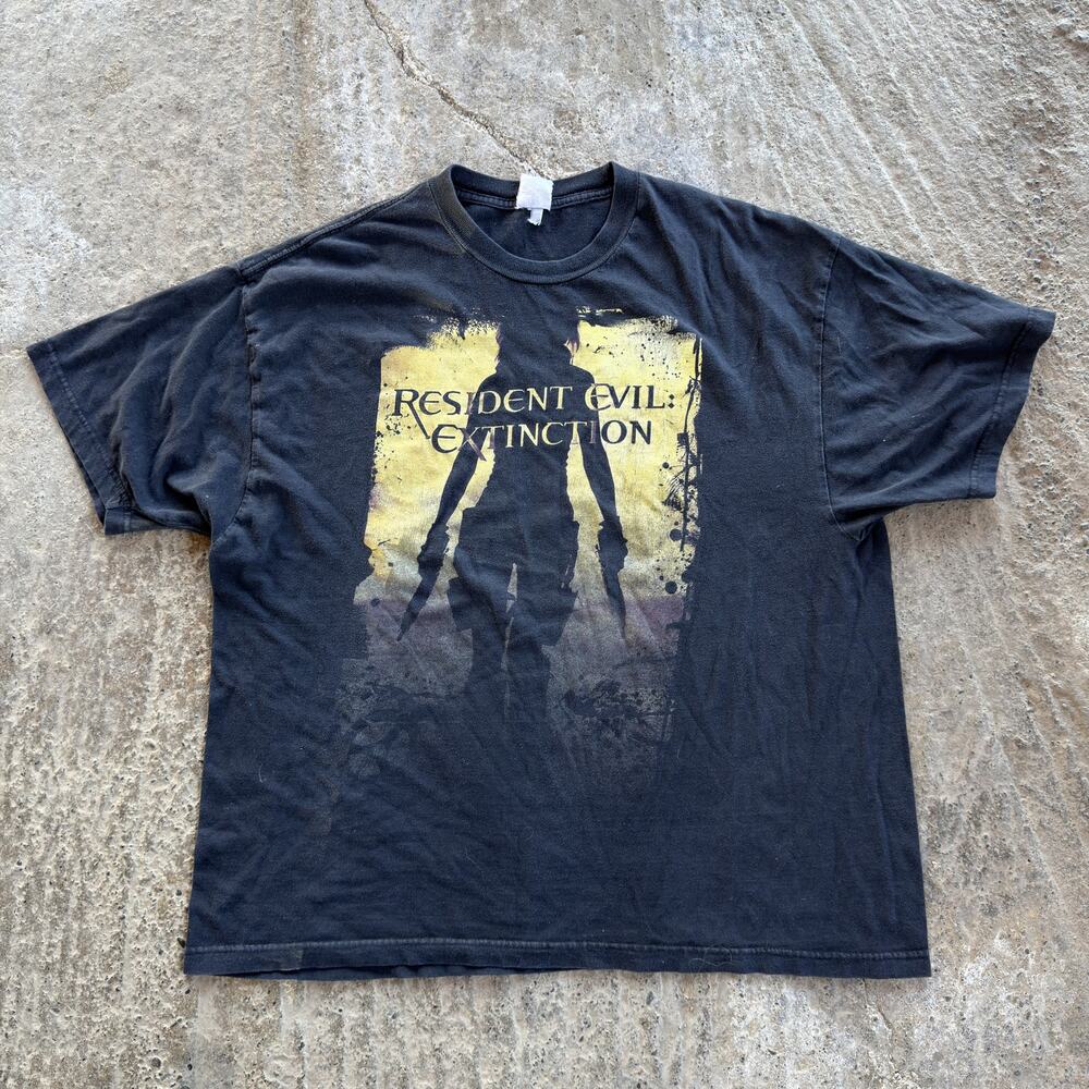 Vintage Resident Evil Extinction Movie Promo T Shirt Men Xxl Black Rare